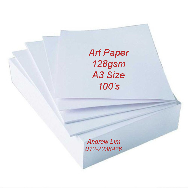 100pcs A3 Art Paper 128gsm Double Side Glossy