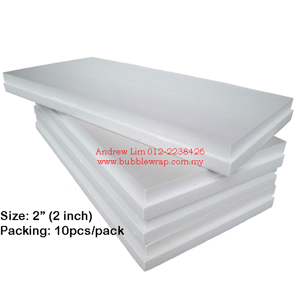 Polyfoam Kabus Putih Polystyrene Foam Board 2 Inch 2x4ft (5pcs)