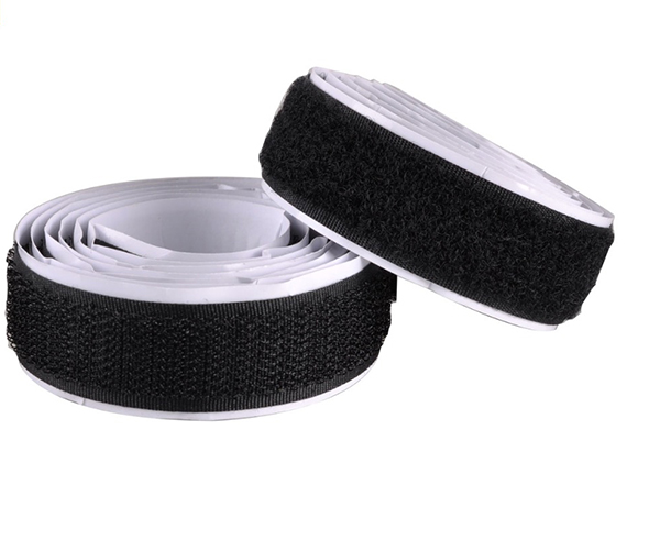 Black Velcro Tape Self Adhesive Hook & Loop 25mm x 25m