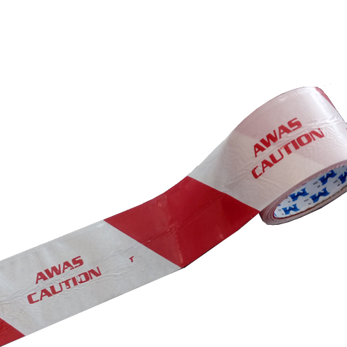 Warning Caution Awas Tape 72mm x 50m Red/White