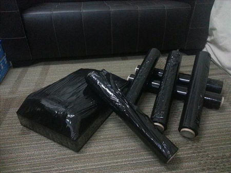 Black Stretch Film 50cm x 2.2kg, Bubble Wrap Malaysia - Bubble Wrap Roll  Bag, PE Foam, OPP Tape, Stretch Film, Fragile Tape, Carton Box and  Packaging Materials
