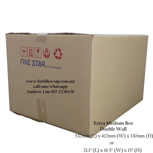 Extra Medium Size Carton Double Wall 10pcs