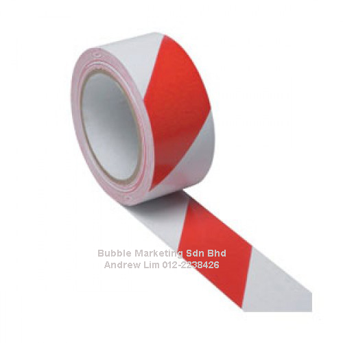 Floor Tape 48mm x 30m Red/White Zebra Tape